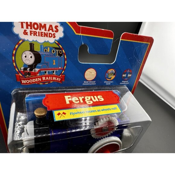 NWT Fergus Thomas Wooden Railway Train NOS Learning Curve Traction Engine 2005 - Picture 4 of 16